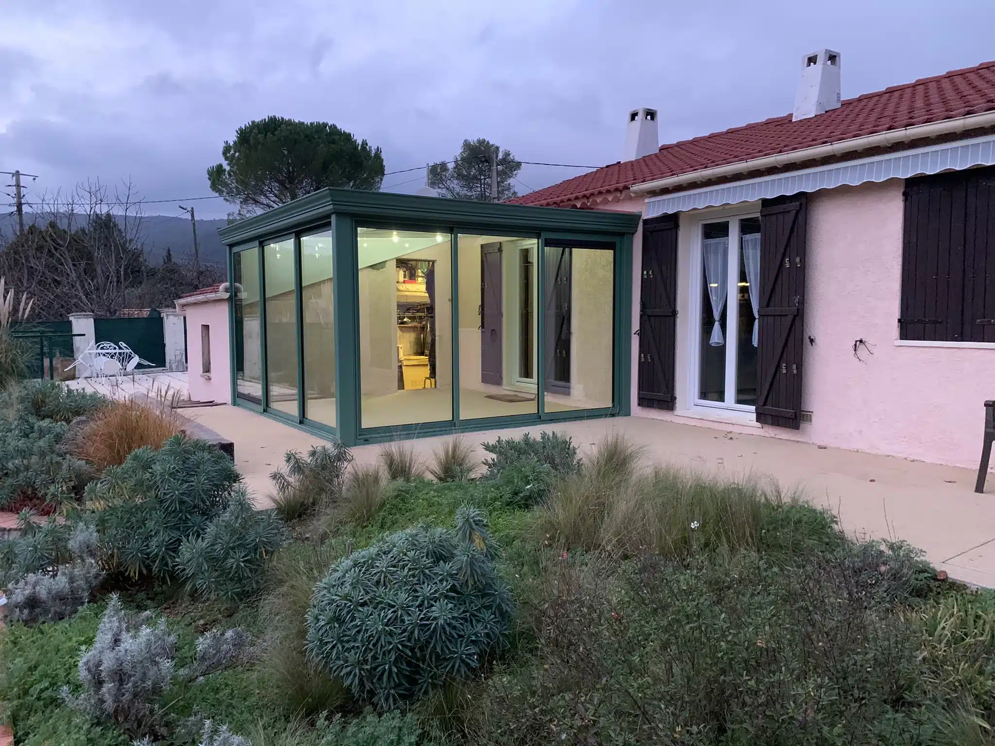 Pose d’une véranda auto portée à Garéoult